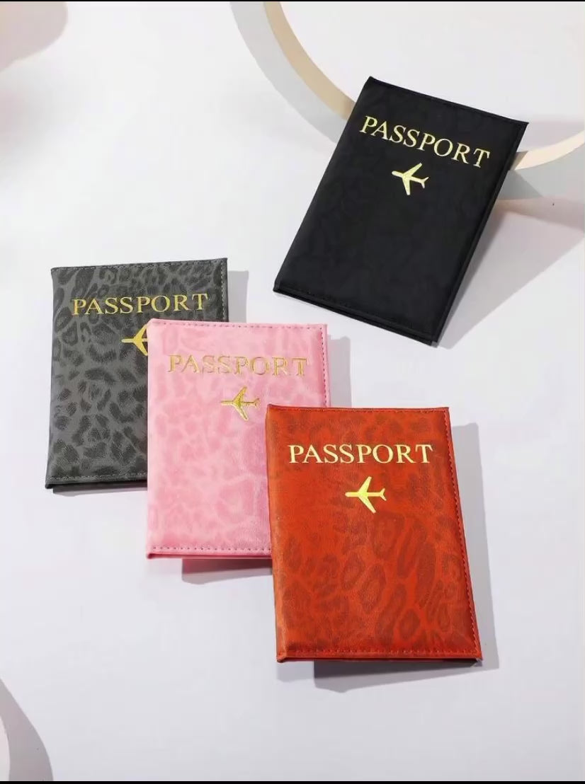 Protège passeport léopard